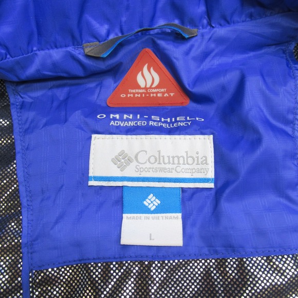 Columbia Jacket Womens Large Purple Insulated Omni Heat Puffer Full Zip Winter - Picture 5 of 13